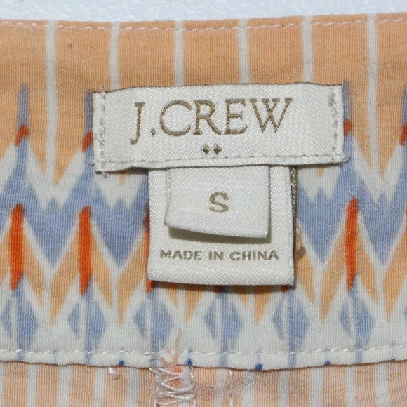 JCrew Lightweight Beach Pant Size Small Peach Geometric - Picture 6 of 9